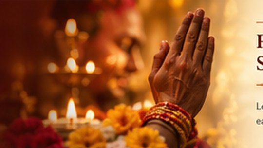 Devotee offering prayers with lamps at Srikalahasti